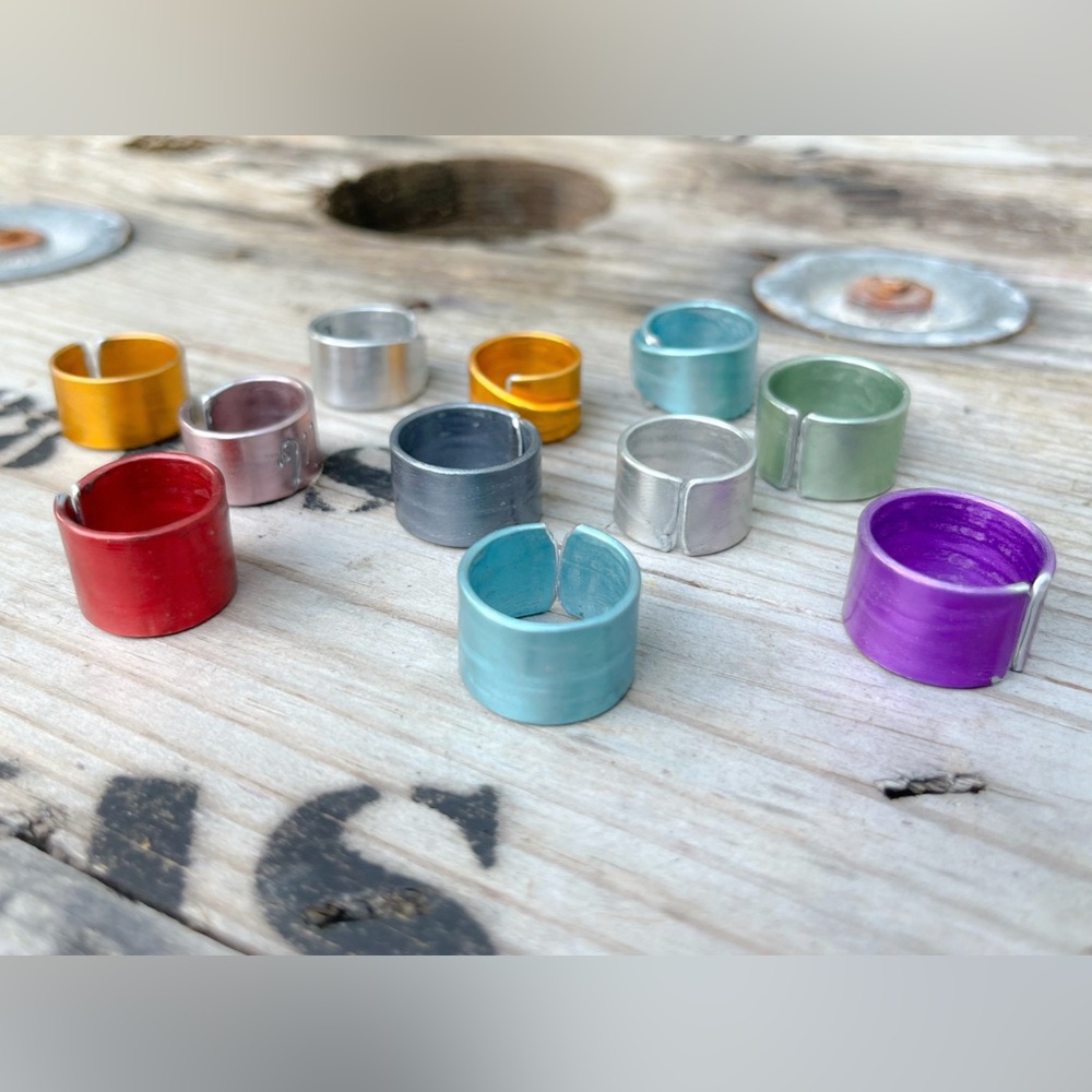Handmade Upcycled Knitting Needle Rings